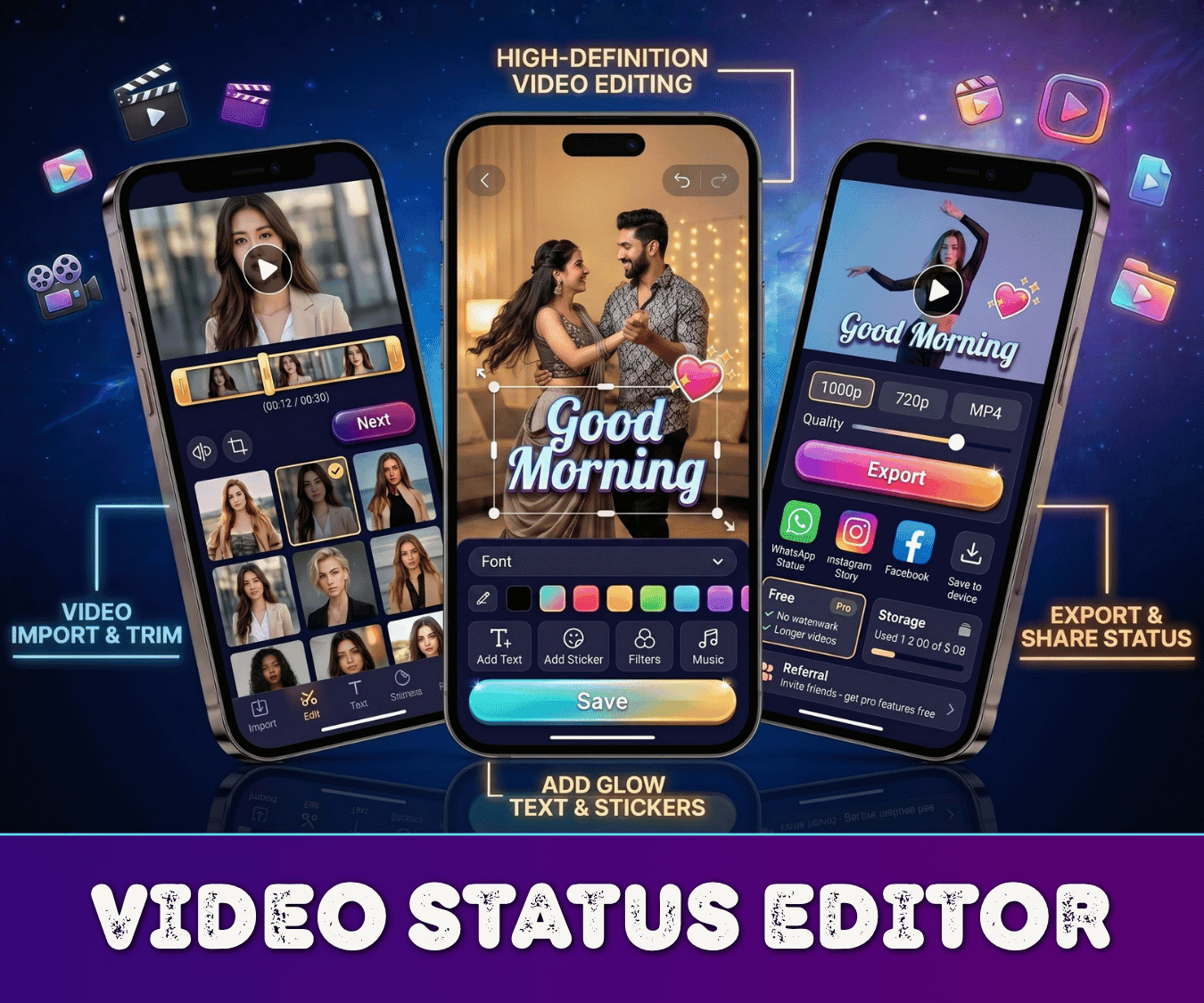 Video Status Creator & Downloader