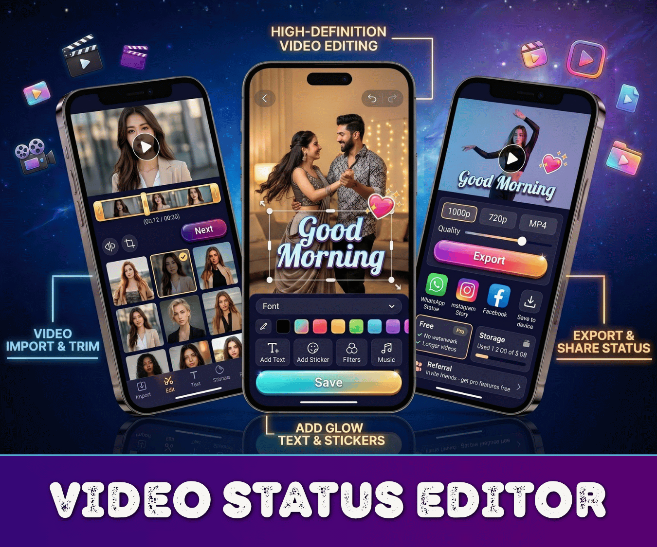 Video Status Creator & Downloader